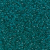 Miyuki delica kralen 15/0 - Matted transparent caribbean teal DBS-1268